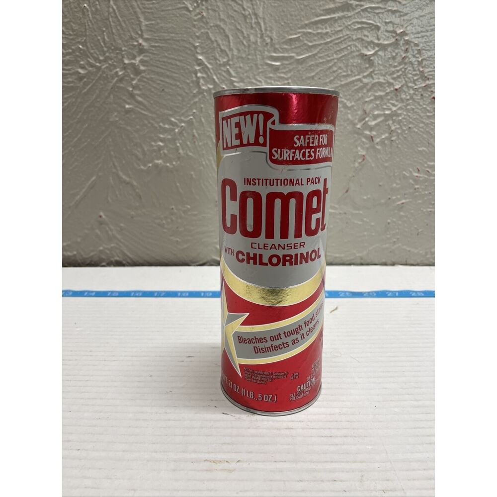 Comet Cleanser Super Chlorinol‎ Disinfects Red LABEL Unopened Vintage